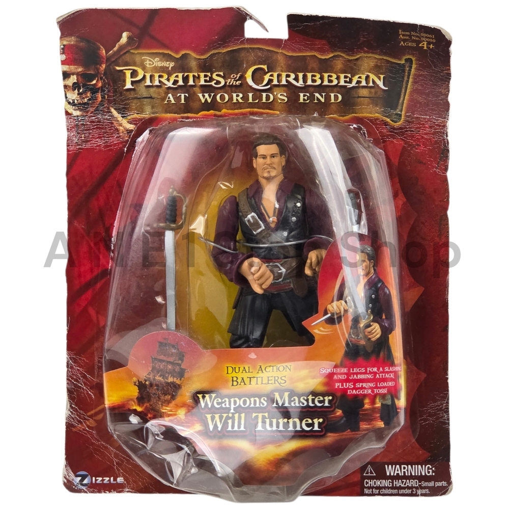 Disney Pirates of the Caribbean At World's End Weapons Master Will Turner Figure